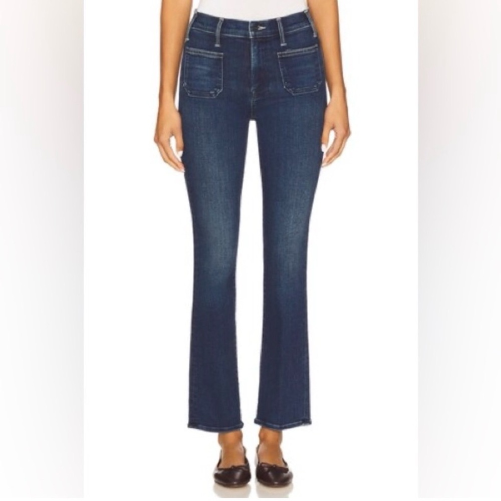 MOTHER 29 The Insider Patch Pocket Flood on You’re a Riot Dark Blue wash.